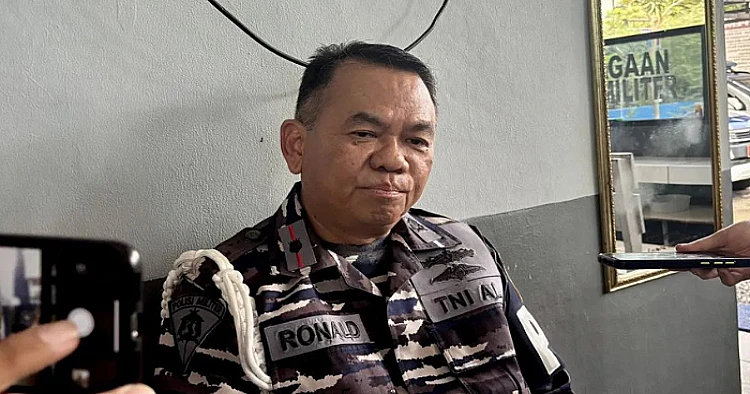 Potret Komandan Detasemen Polisi Militer (Denpom) Pangkalan TNI Angkatan Laut (Lanal) Balikpapan Mayor Laut PM Ronald Ganap