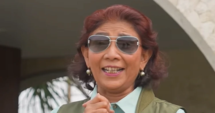 Tangkap layar video yang menampilkan Susi Pudjiastuti, yang baru-baru ini menyoroti rencana Pemkot Bandung