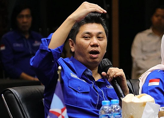 Potret politikus Partai Demokrat, Jansen Sitindaon yang baru-baru ini memberi kabar terkait judol