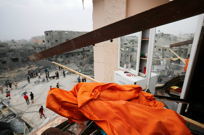 Ket. Foto : Berikut Ini Bangunan-Bangunan Sipil di Gaza Selatan yang Dihancurkan Israel (Foto/X/@UNRWA)