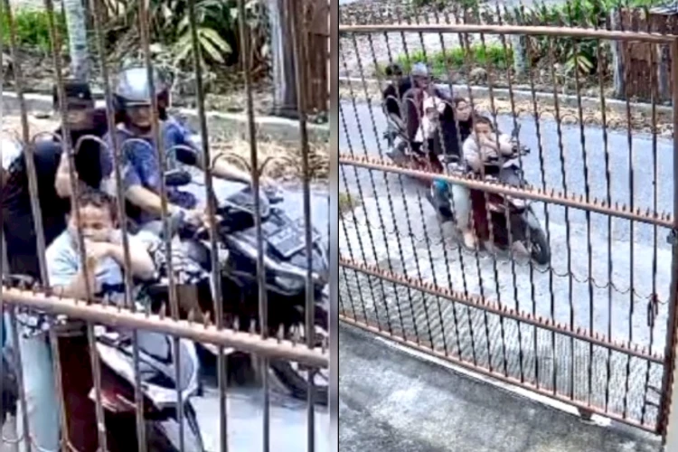 Hendak turun dari kendaraan, ibu di Medan ini dijambret 2 pria tak dikenal.
