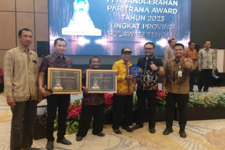 Ket. Foto: 2 Kategori Nominasi Didapatkan oleh Kabupaten Parigi Moutong dalam Paritrana Award 2023