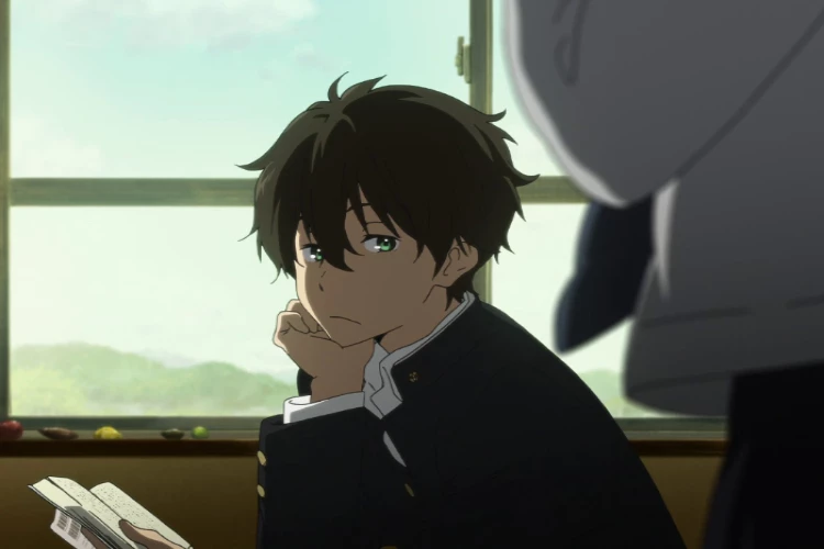 Ket Foto: Foto dari karakter anime Hyouka yang keren, Oreki (Foto/Twitter/ReyHa)