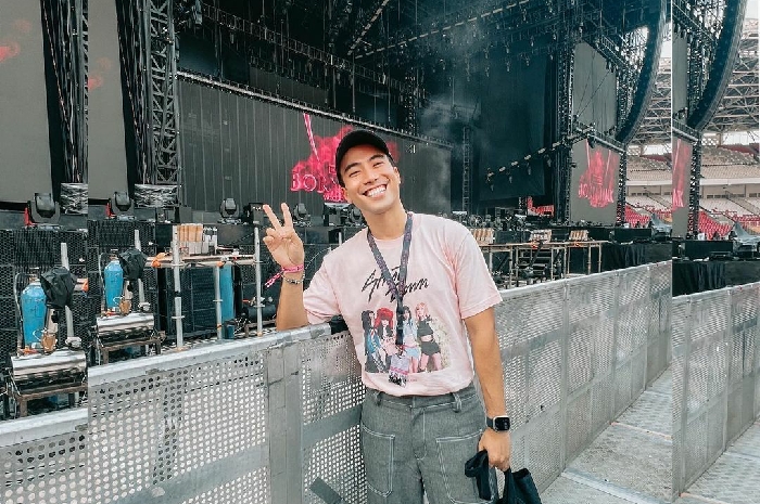 <p>Ket. Vidi Aldiano saat konser BLACKPINK (Foto/Instagram/Vidi Aldiano) </p>
