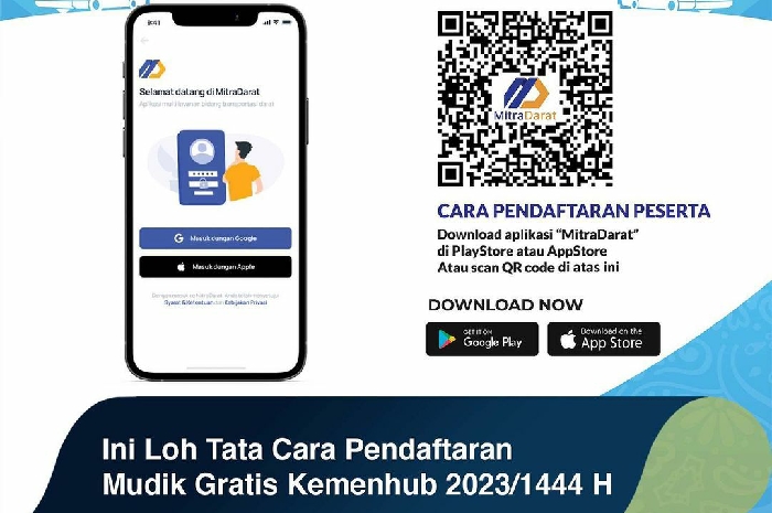 <p>Ket. Tata Cara Pendaftaran Mudik Gratis Kemenhub 2023 (Foto/Instagram/Ditjen _hubdat) </p>
