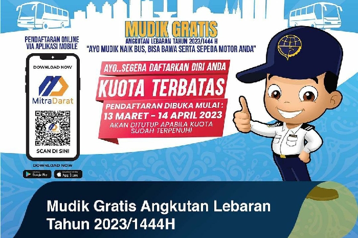 <p>Ket. Mudik Gratis Kemenhub 2023 (Foto/Instagram/Ditjen_hubdat) </p>
