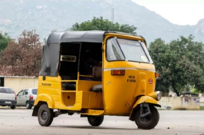 <p>Bajaj bertenaga listrik keluaran Bajaj Auto (Foto/Beboom) </p>
