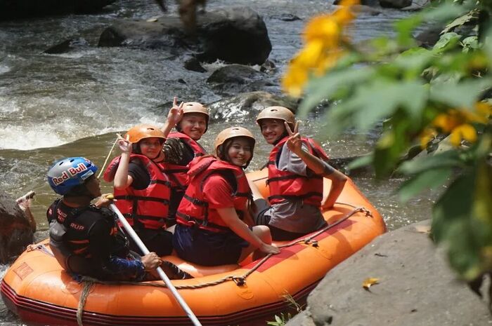 <p>Ket Foto: Pesona Kaliwatu Rafting Batu (Foto/Instagram/@raftingkaliwaru)</p>
