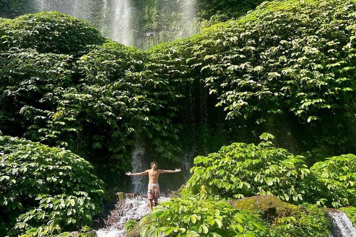 <p>Ket Foto: Pesona Air Terjun Benang Kelambu Lombok Tengah (Foto/Instagram/@lalentedelviajero)</p>
