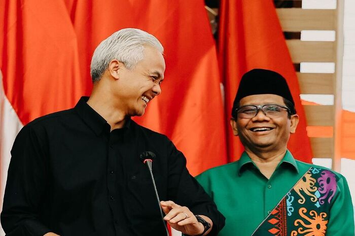 <p>Ket Foto: Foto Ganjar Pranowo dan Mahfud MD (Foto/Instagram/@ganjar_pranowo)	</p>
