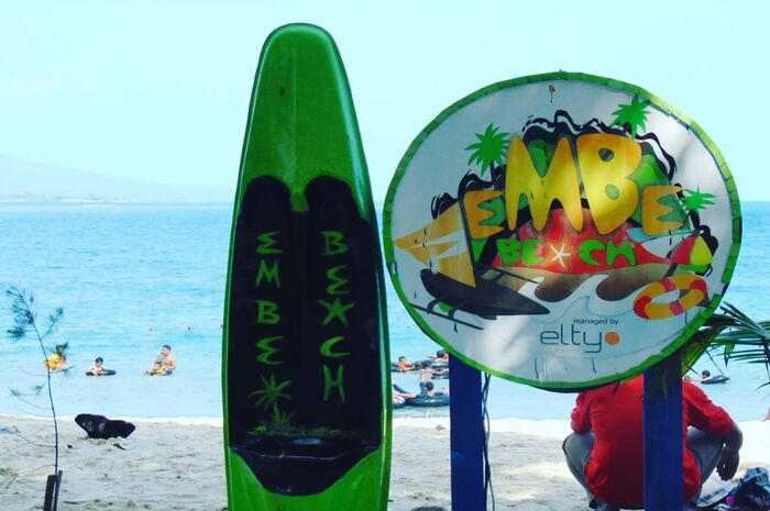 <p>Ket Foto: Pesona Pantai Embe Lampung (Foto/Instagram/@embebeach)	</p>

