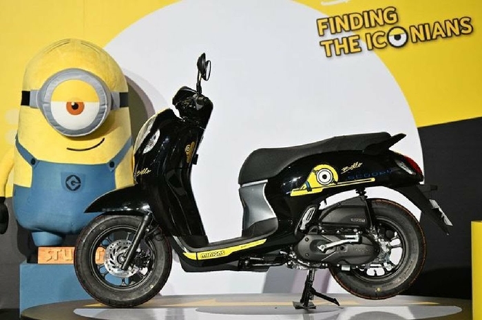 <p> Honda Scoopy minions meluncur di Thailand (Foto/2banv) </p>
