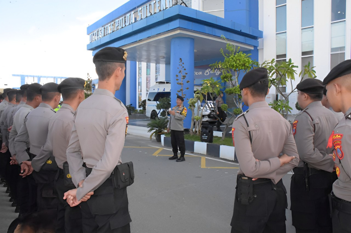 Ket. Foto : Polda Sulteng Akan Mengedepankan Satgas Preventif untuk Pengamanan Lokasi Nobar Debat Capres dan Cawapres Malam Ini (Foto/Humas Polda Sulteng)