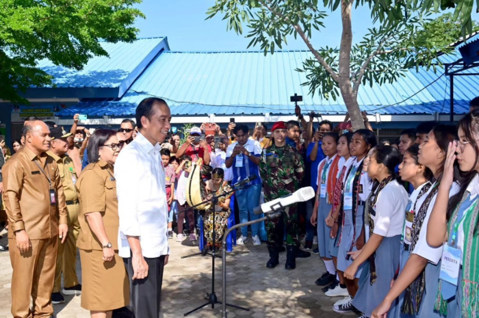 Ket. Foto : Presiden Jokowi Menyatakan Anggaran untuk Stasiun Pompa Air Sentiong Sekitar 481 Milyar Rupiah (Foto/X/@jokowi)