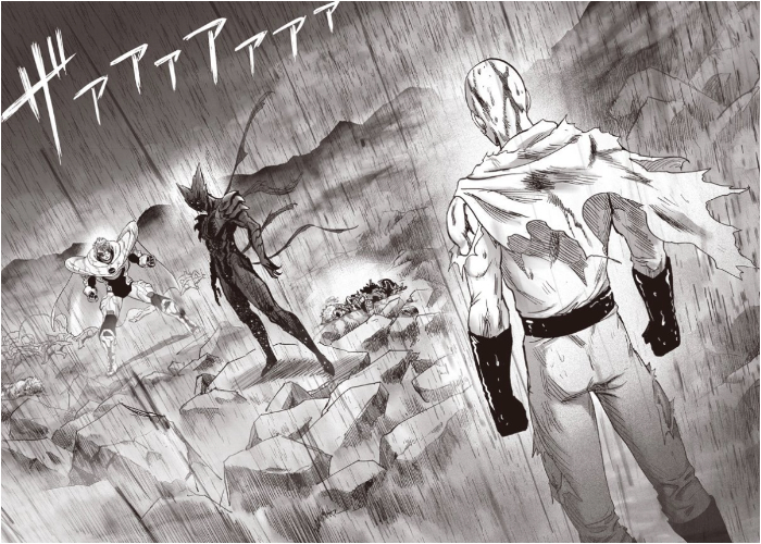 Ket Foto: Foto dari manga One Punch Man yang keren (Foto/Twitter/WSJ_Manga)