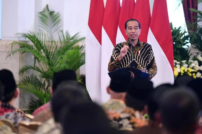 Ket. Foto : Presiden Jokowi Mengungkapkan Tambahan Kuota Haji 20 Ribu untuk Indonesia Dilakukan Lobinya Saat Makan Siang (Foto/X/@jokowi)
