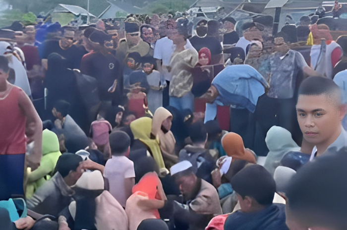 Ket. Foto : Gelombang Pengungsi Rohingya Tiba Kembali di Aceh, yakni di Pidie dan di Aceh Besar (Foto/X/@Heraloebss)