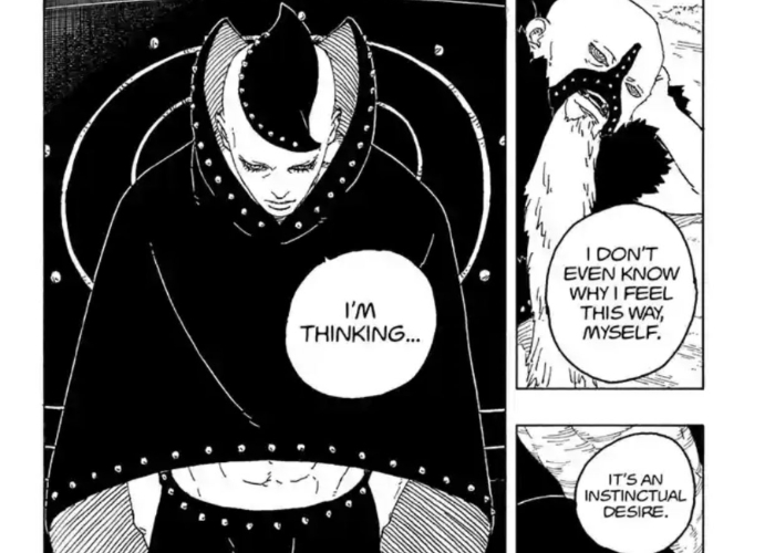 Ket Foto: Foto dari karakter jubii di manga Boruto Two Blue Vortex yang jahat (Foto/Twitter/schmurvif1)
