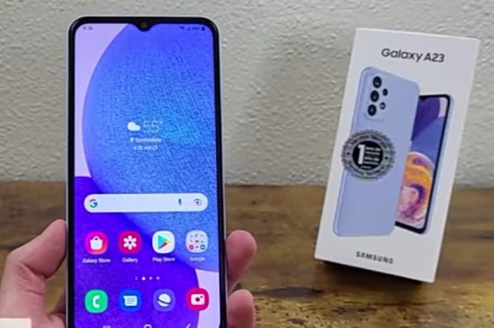 <p>Foto Samsung galaxy A23 4G (foto/youtube/@maugadget)</p>
