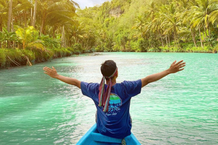 <p>Ket foto: Menyusuri wisata Sungai Maron Pacitan yang mempesona (Foto/Instagram/arifdharma01)</p>