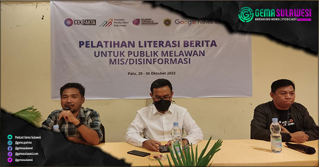 <p>Ket Foto: Asosiasi Media Siber Indonesia (AMSI) bersama Google News Initiative gelar training cek fakta di Palu, yang akan diikuti 25 jurnalis di Sulawesi Tengah (Foto/panitia kegiatan pelatihan literasi berita)</p>
