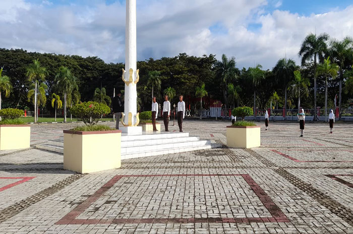 <p>Foto: Latihan calon Paskibraka Parigi Moutong.</p>
