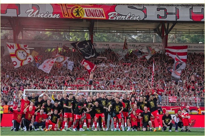 <p>Ket Foto: Foto klub Union Berlin yang berhasil masuk ke dalam liga UCL (Foto/Twitter/@faktasepakbola)</p>
