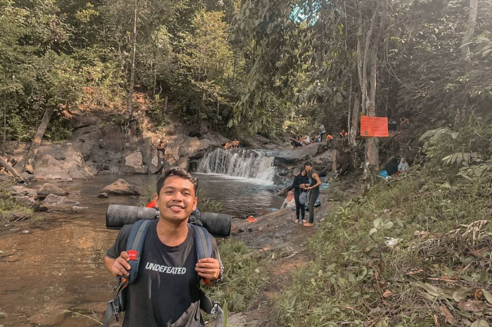 <p>Ket foto: Keindahan wisata Air Terjun Lubuk Nginio yang ada di Riau (Foto/Instagram/febriapp)</p>
