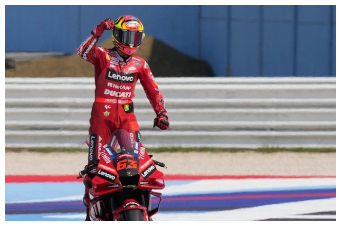 <p>Ket. Foto: Bagnaia Pembalap Moto GP(AP Photo)</p>
