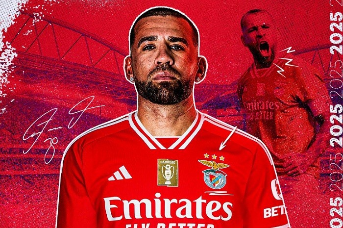 <p>Ket Foto: Foto pemain Benfica, Nicolas Otamendi yang berhasil perpanjang kontrak sampai 2025 (Foto/Twitter/@idextratime)</p>

