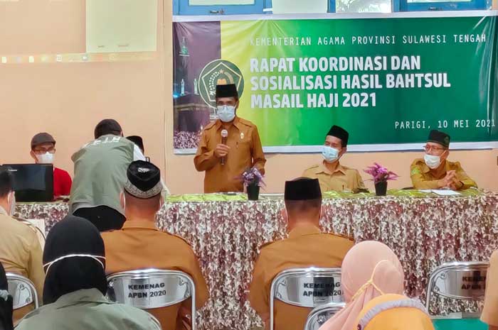 <p>Foto: Kemenag Sulteng lakukan sosialisasi di Parigi Moutong.</p>

