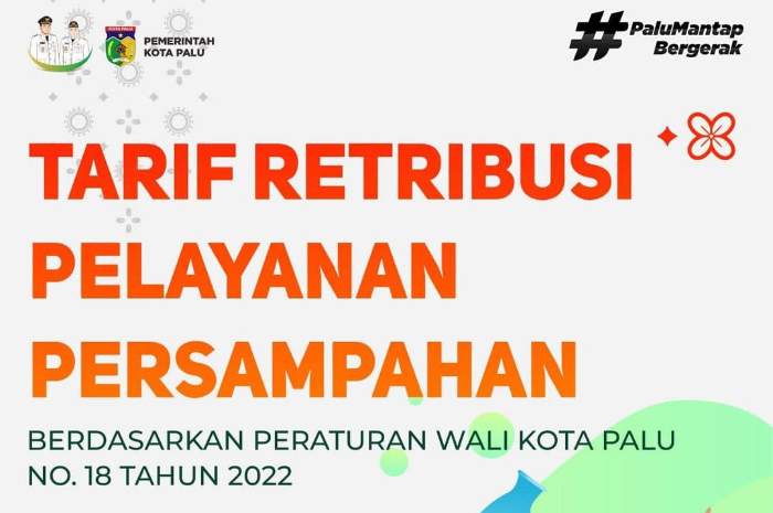 <p>Ket Foto: Biaya retribusi pelayanan persampahan Kota Palu (Foto/Instagram/@dlhkotapalu)</p>
