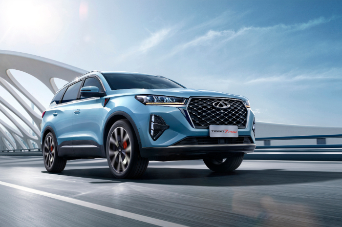 <p>Ket Foto: Chery Tiggo 7 Pro dengan warna biru yang menambah kesan mewah (Foto/Website Resmi Chery Indonesia)</p>
