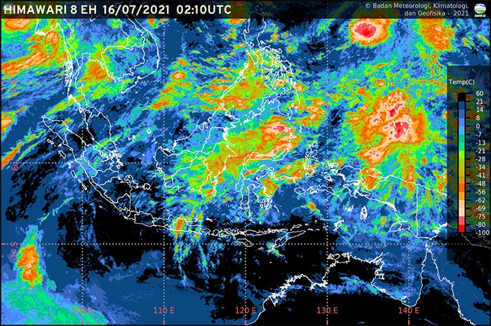 <p>Foto: Citra Satelit H08 EH Indonesia.</p>
