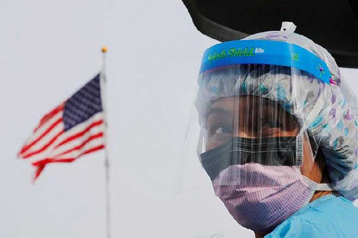<p>Foto: Covid 19 di Amerika Serikat.</p>