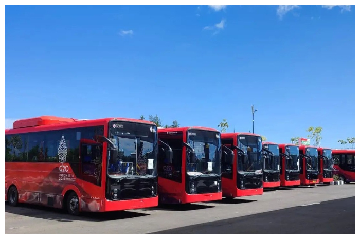 <p>Foto Damri Listrik KTT G20 (Twitter.com)</p>
