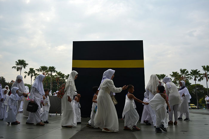<p>Foto: Illustrasi manasik haji.</p>
