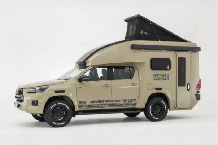 <p>Hilux bisa diubah dengan gagah menjadi Campervan yang menarik (Foto/Carscoops) </p>
