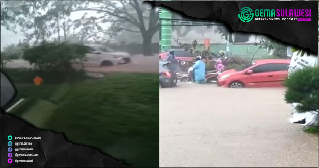 <p>Ket Foto: Banjir Kota Makassar (Foto/Screenshoot Facebook Bambang Permadi)</p>

