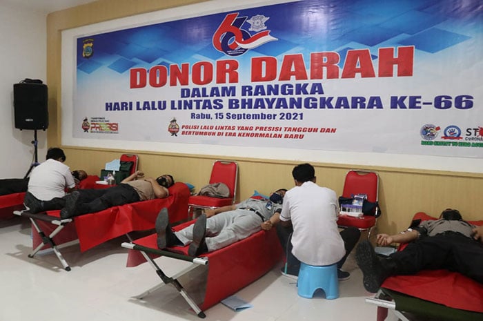 <p>Foto: Jelang HUT Lintas Ke 66, Polda Sulteng Gelar Donor Darah.</p>
