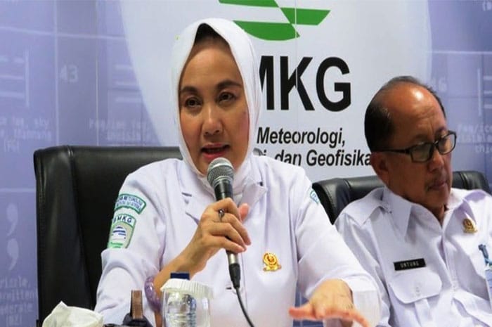 <p>Foto: Kepala Badan Meteorologi, Klimatologi dan Geofisika (BMKG) Dwikorita Karnawati.</p>
