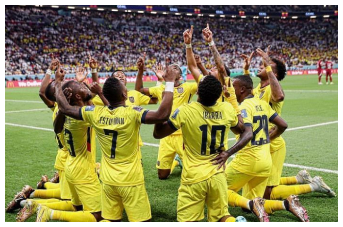 <p>Timnas Ekuador Meraih Kemenangan atas Tuan Rumah Qatar di Piala Dunia 2022. (Instagram @fefecuador)</p>
