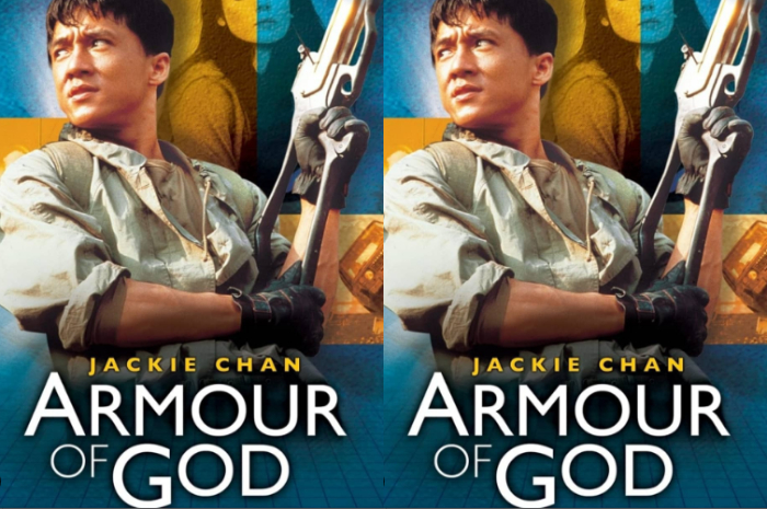 <p>Ket Foto: Film Armour of God yang dibintangi Jackie Chan (Foto/Instagram/@laura_ann_review)</p>
