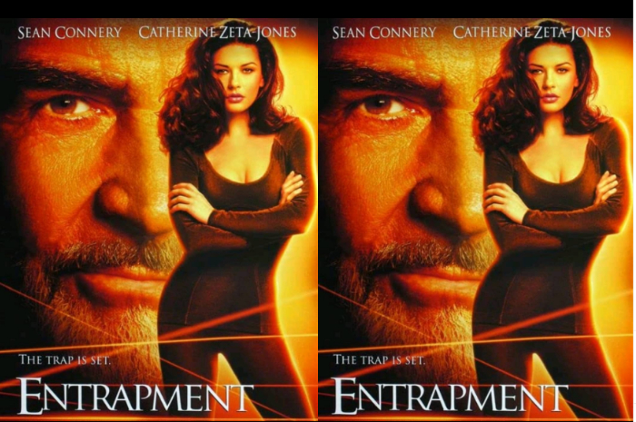 <p>Ket Foto: Film Entrapment yang dibintangi oleh Sean Connery dan Catherine Zeta Jones (Foto/Intstagram/@farpoint183)</p>
