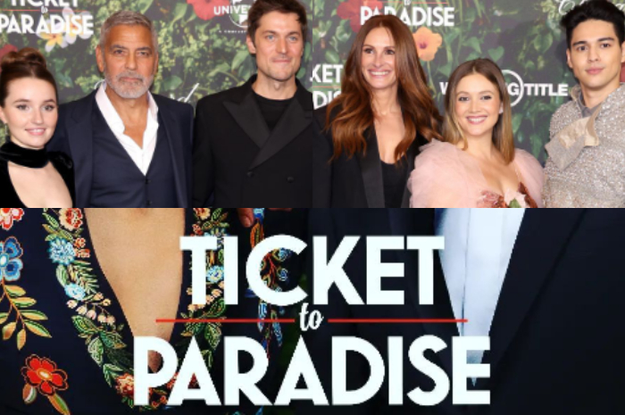 <p>Ket Foto: Film Ticket to Paradise adalah film Hollywood pertama Maxime Bouttier (Foto/Instagram/@tickettoparadise)</p>
