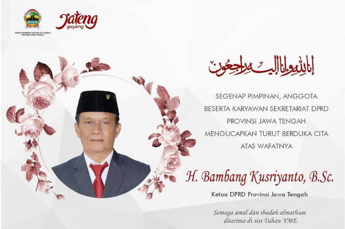 <p>Foto Bambang Kusriyanto atau Bambang Kribo yang menjabat jadi ketua DPRD Jateng tutup usia (foto/Instagram/@dprdjatengprovinsi)</p>
