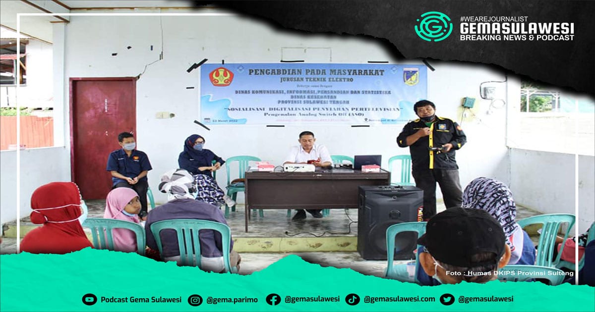 <p>Ket Foto: Sosialisasi Digitalisasi Pertelevisian. (Foto/DKIPS Sulawesi Tengah)</p>
