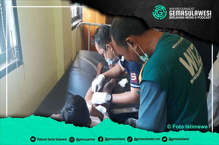 <p>Ket Foto: Pelaksanaan Sunatan Massal di Acara HUT ke-48 PPNI Parigi Moutong. (Foto/Istimewa)</p>
