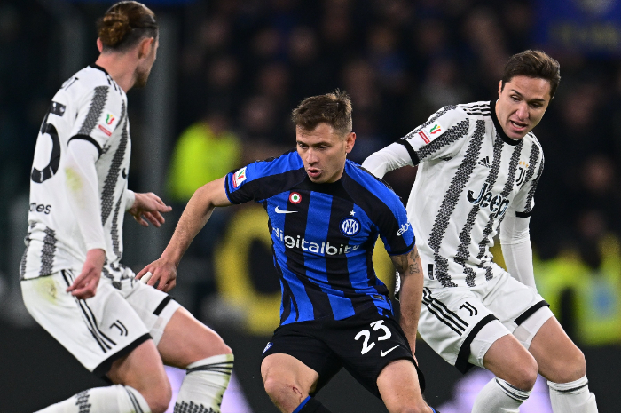 <p>Ket Foto: Foto pemain Inter dan Juventus di lapangan sedang bertanding (Foto/Twitter/Inter)</p>
