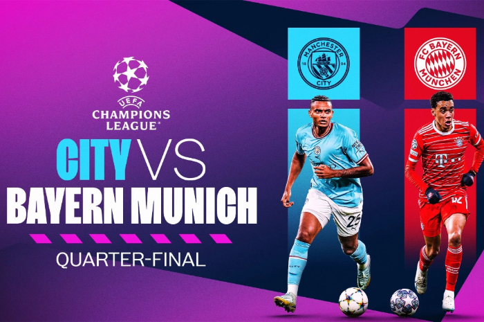 <p>Ket Foto: Foto Manchester City vs Bayern Munchen akan quarter final UCL (Foto/Twitter/Manchester City Info TV)</p>
